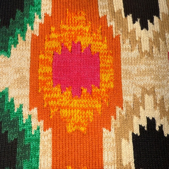 Alice + Olivia Multicolor Patterned Reva Print Fringe Peplum Tank Top Large - Picture 9 of 9